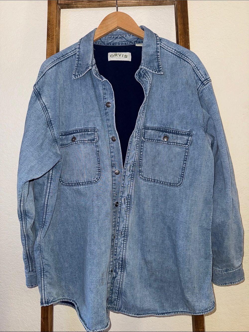 Orvis Light Blue Denim Shirt Jacket
